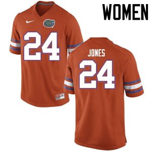 Women's Florida Gators #24 Matt Jones NCAA Nike Orange Authentic Stitched College Football Jersey AKA0362PC